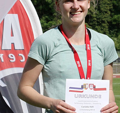 Carlotta Höft holt Silber und Bronze bei den Leichtathletikmehrkampfmeisterschaften