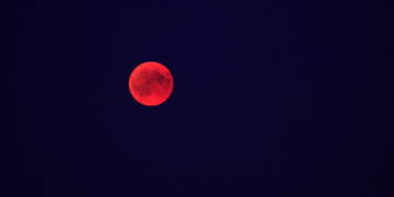 Beobachtung der Mondfinsternis bei Sierksrade