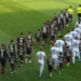 Fußball E-Jugendliche des TSV Berkenthin als Einlaufkinder beim Bundesligaspiel FC St. Pauli gegen FC Erzgebirge Aue