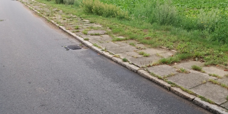 Neuverlegung Stromkabel in der Ortsdurchfahrt Klempau