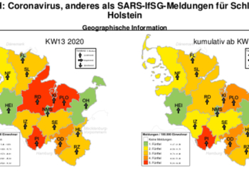 Gemeldete Covid19-Fälle, Stand 30. März