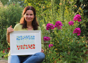 Anna Maltens Traum vom blau-weiß-rotem Blumenmeer