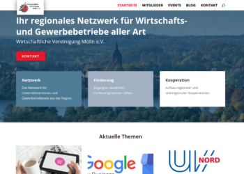 Wirtschaftsverein Mölln startet 2021 mit neuer Webseite