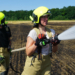 20.000 Quadratmeter Getreidestoppeln standen in Flammen