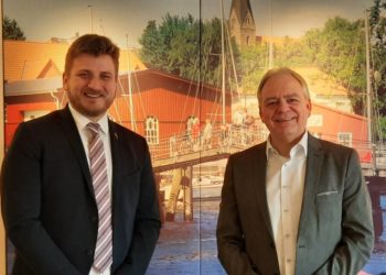 Jan Frederik Schlie besucht Städtebundvorsitzenden Jörg Sibbel