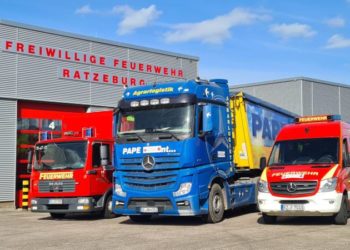 Ratzeburger Feuerwehr transportiert Hilfsgüter ins polnische Sopot