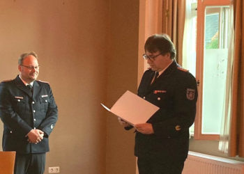 Henning Grote erneut zum Stellvertretenden Wehrführer gewählt und mit Brandschutzehrenzeichen in Silber geehrt