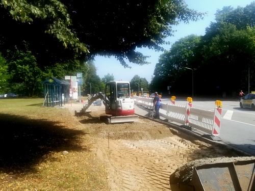 Geh- und Radwegsanierung in der Bahnhofsallee wird fertiggestellt