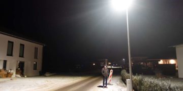 Endlich Straßenbeleuchtung im Birnbaumkamp