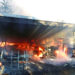 Brand eines größeren Unterstandes in Kittlitz Ortsteil Niendorf