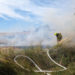 Feuerwehr verhindert Mähdrescherbrand