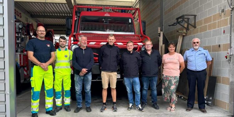Ratzeburgs Feuerwehrkameraden im belgischen Partnerstadt Walcourt