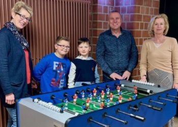 Neuer Tischkicker für das Förderzentrum Astrid- Lindgren- Schule
