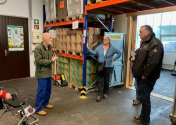 Bürgermeister Eckhard Graf besucht Ratzeburger Werkstatt des Lebenshilfewerkes