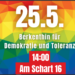 Demonstration für Demokratie gegen Rechtextremismus