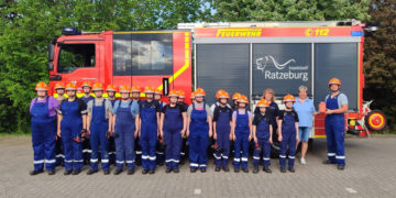 Spendenübergabe an die Jugendfeuerwehr Ratzeburg: 1.850 Euro gesammelt