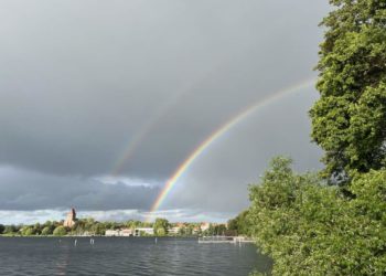 Zwei Regenbögen über der Domhalbinsel – wieder ein „Foto der Woche“