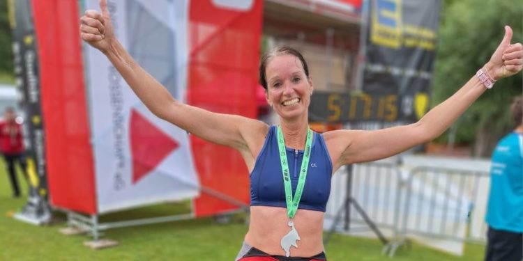Möllner Triathletin beim Müritz-Triathlon