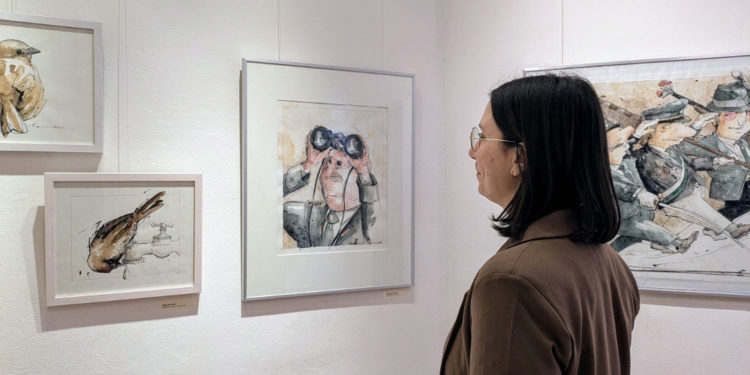 ‚Heimatkunde‘ – Karikaturen von Peter Menne – Ausstellung im A. Paul Weber-Museum